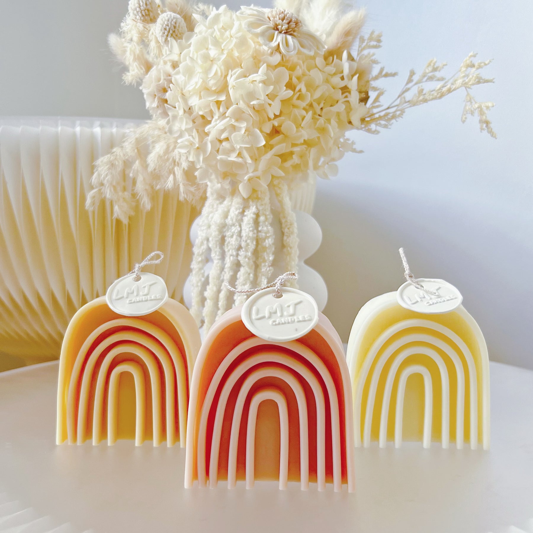 Small Rainbow Arch Candle - Scented Soy Wax Candle | LMJ Candles