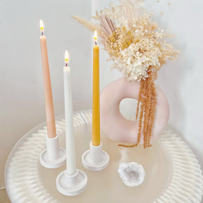 Simple Dripless Dinner Candle - Unscented Taper Candle | LMJ Candles