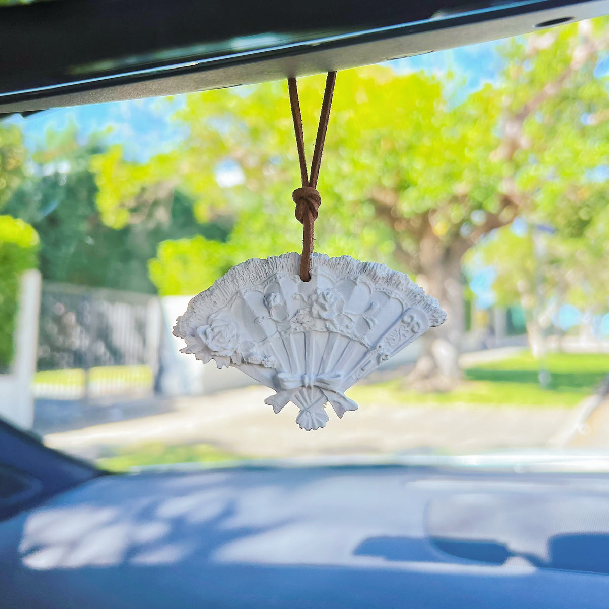 Flower Fan Shaped Car Hanging Diffuser, Air Freshener, LMJ Candles