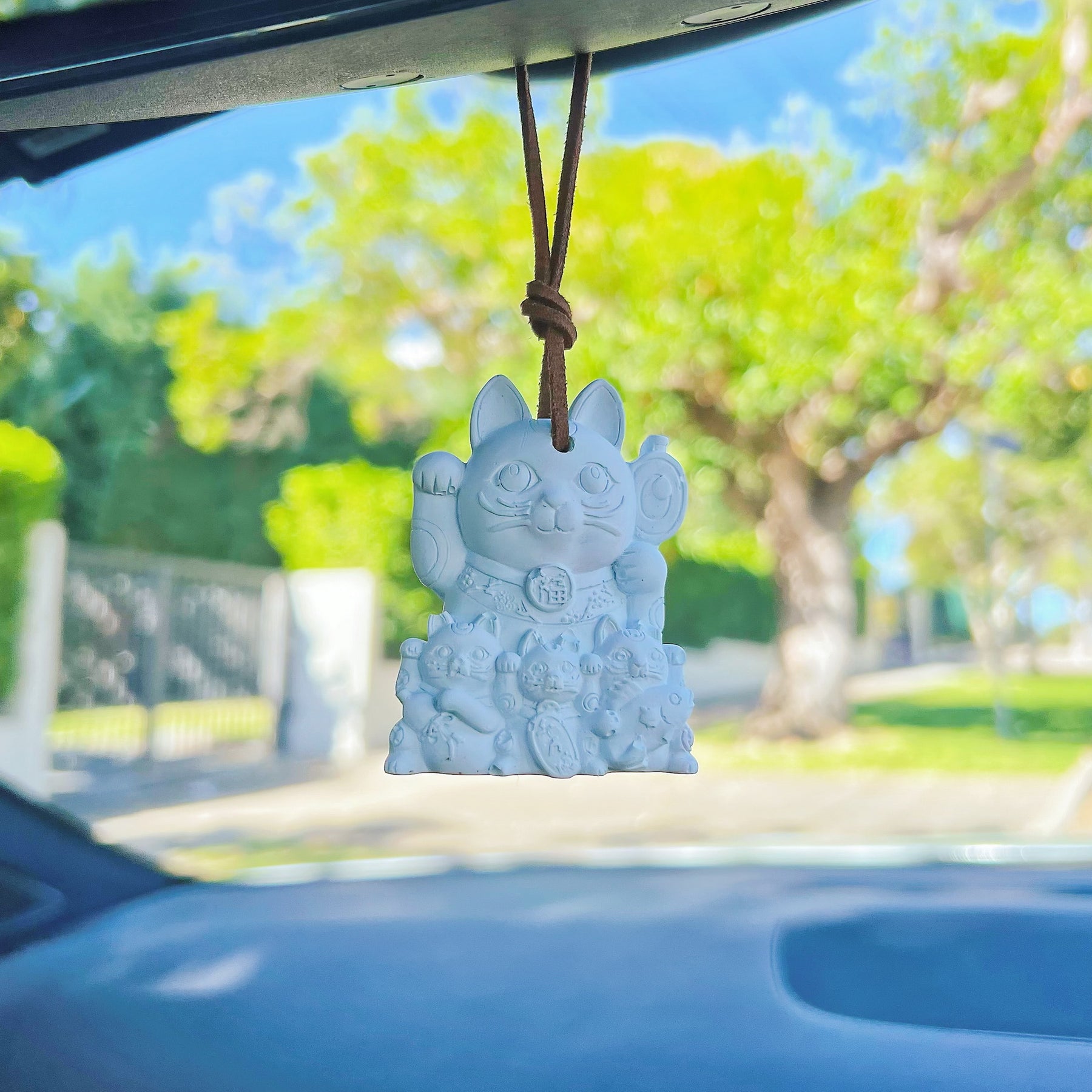 Lucky Cat Car Air Freshener, Car Hanging Diffuser - LMJ Candles