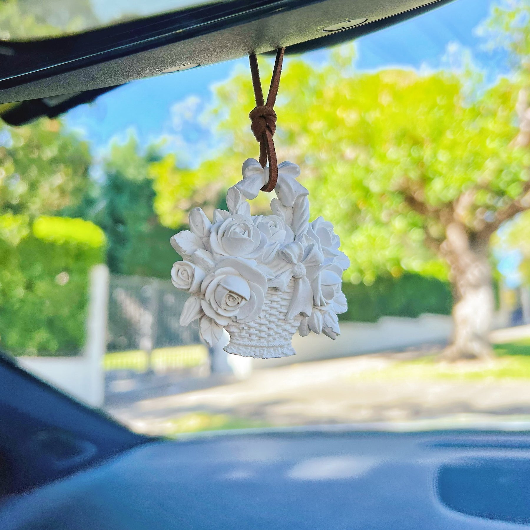 Rose Basket Air Freshener - Car Hanging Diffuser | LMJ Candles