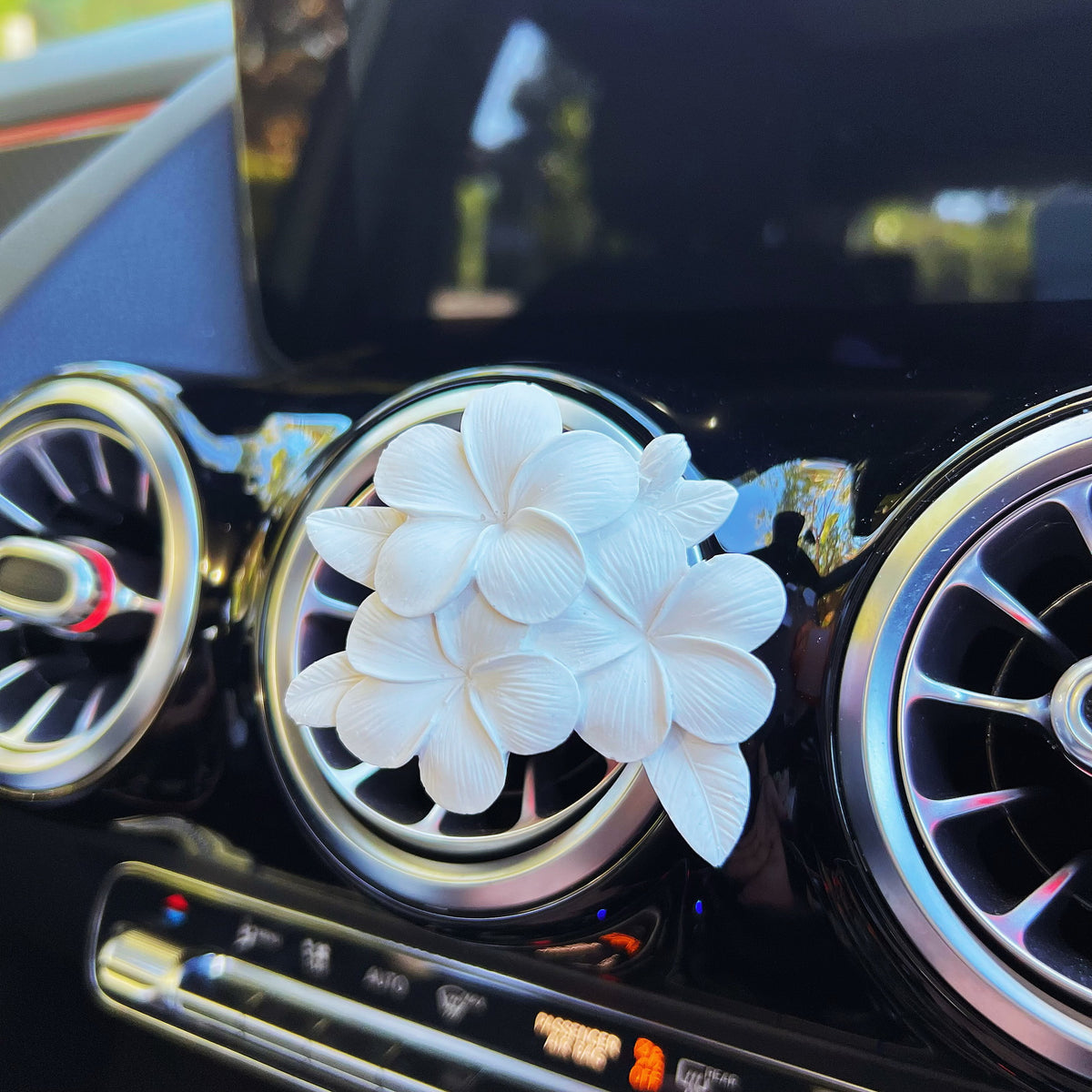 Plumeria Flower Car Air Freshener, Car Décor & Gift - LMJ Candles