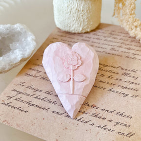 Carved Heart with Flower Car Air Freshener - LMJ Candles