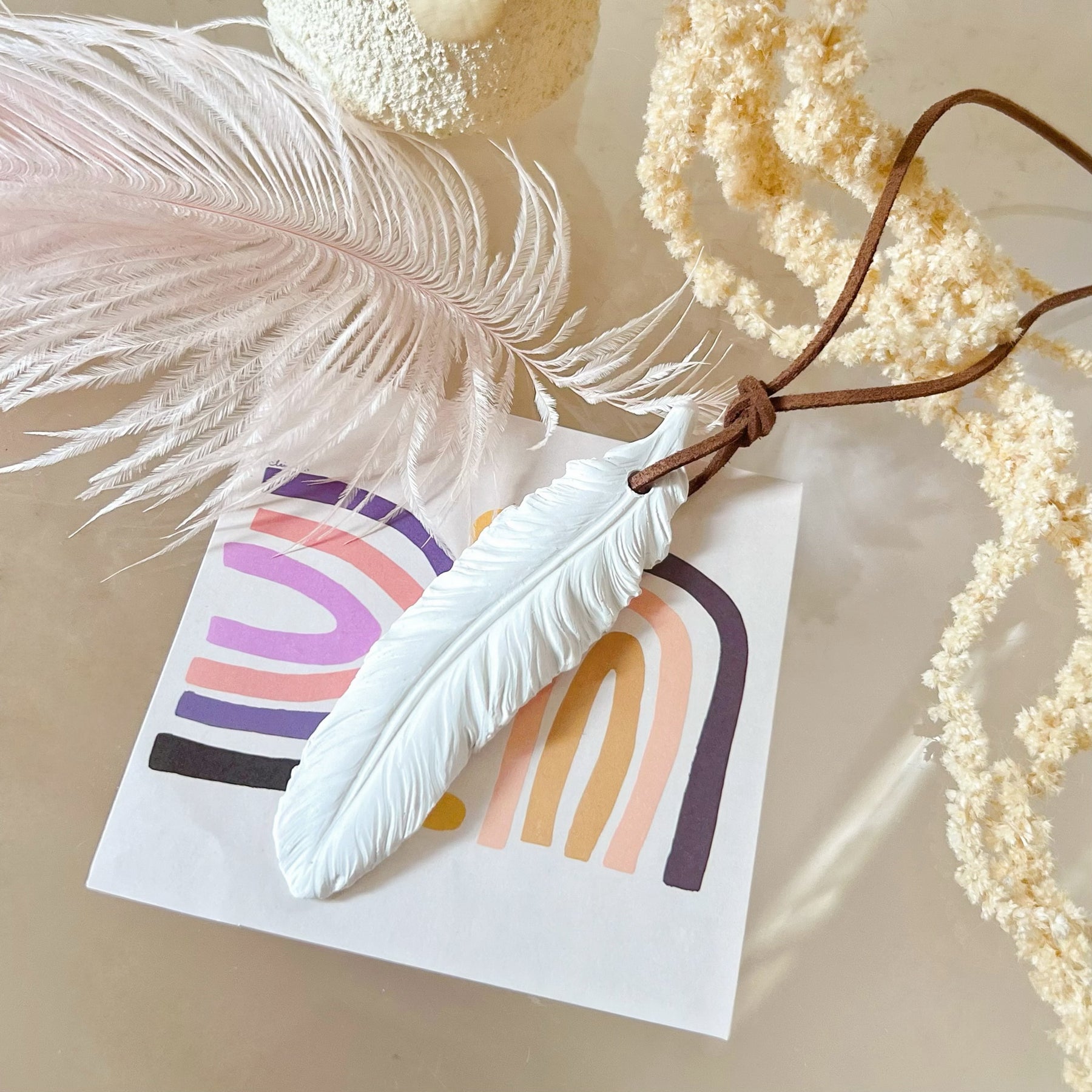 Feather Shaped Car Hanging Diffuser, Air Freshener - LMJ Candles