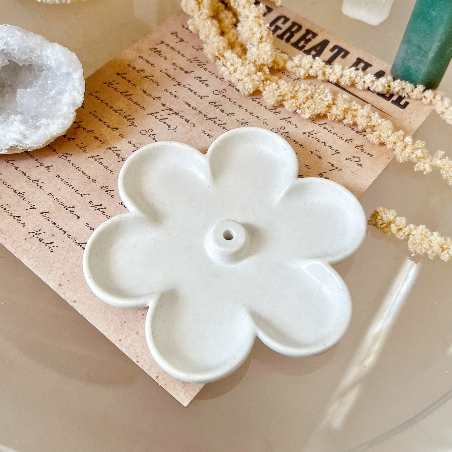 Handmade Eco-Friendly Flower Incense Holder - LMJ Candles