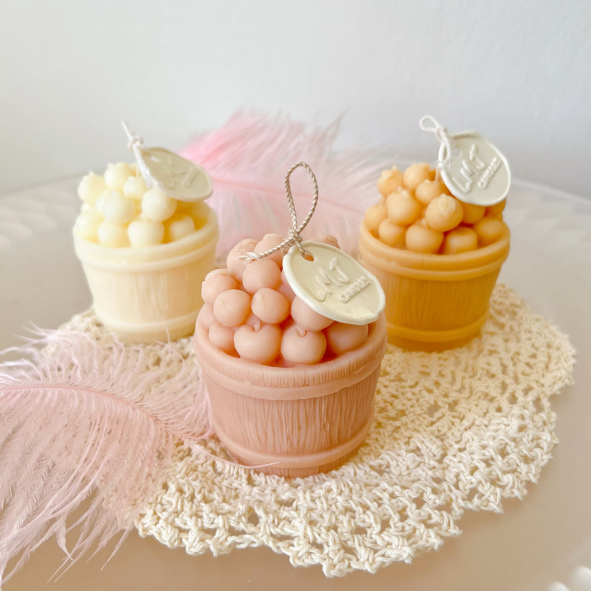 Apple Basket Scented Soy Candle, Fruit Candle - LMJ Candles