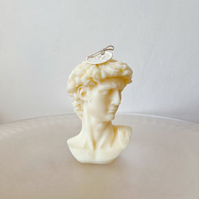 Michelangelo's David Bust Scented Soy Candle - LMJ Candles