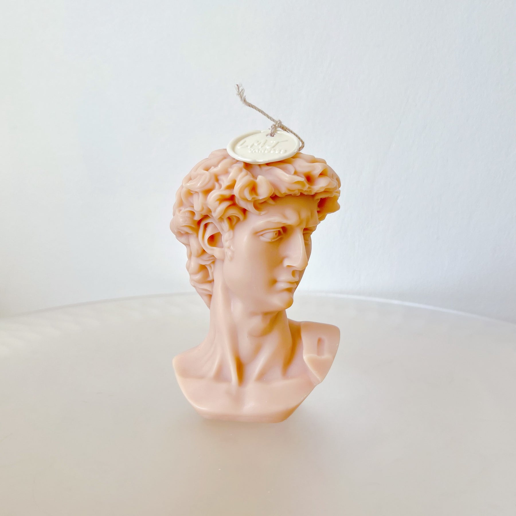 Michelangelo's David Bust Scented Soy Candle - LMJ Candles