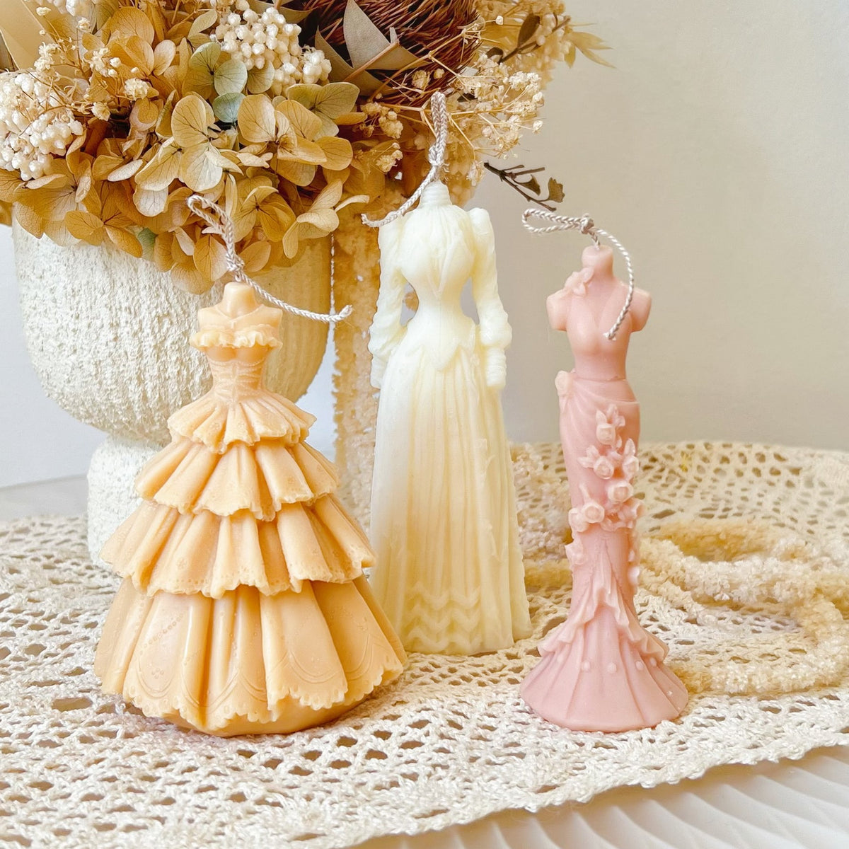 Retro Wedding Dress Candle, Best Wedding Gift - LMJ Candles