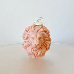Lion Bust Scented Soy Candle in three colours from LMJ Candles