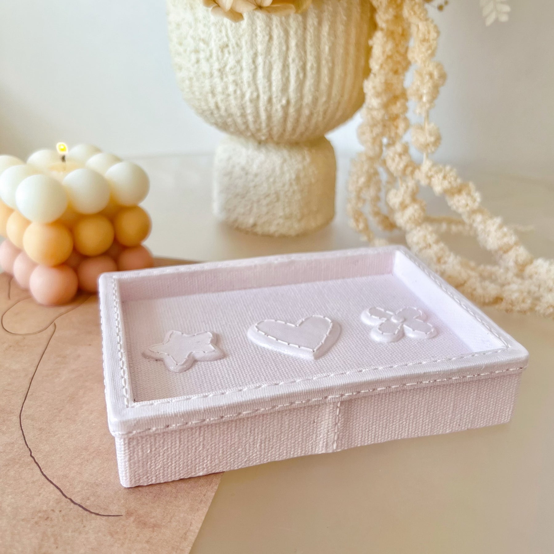 Handcrafted Cute Rectangular Decorative Trinket Dish - LMJ Candles