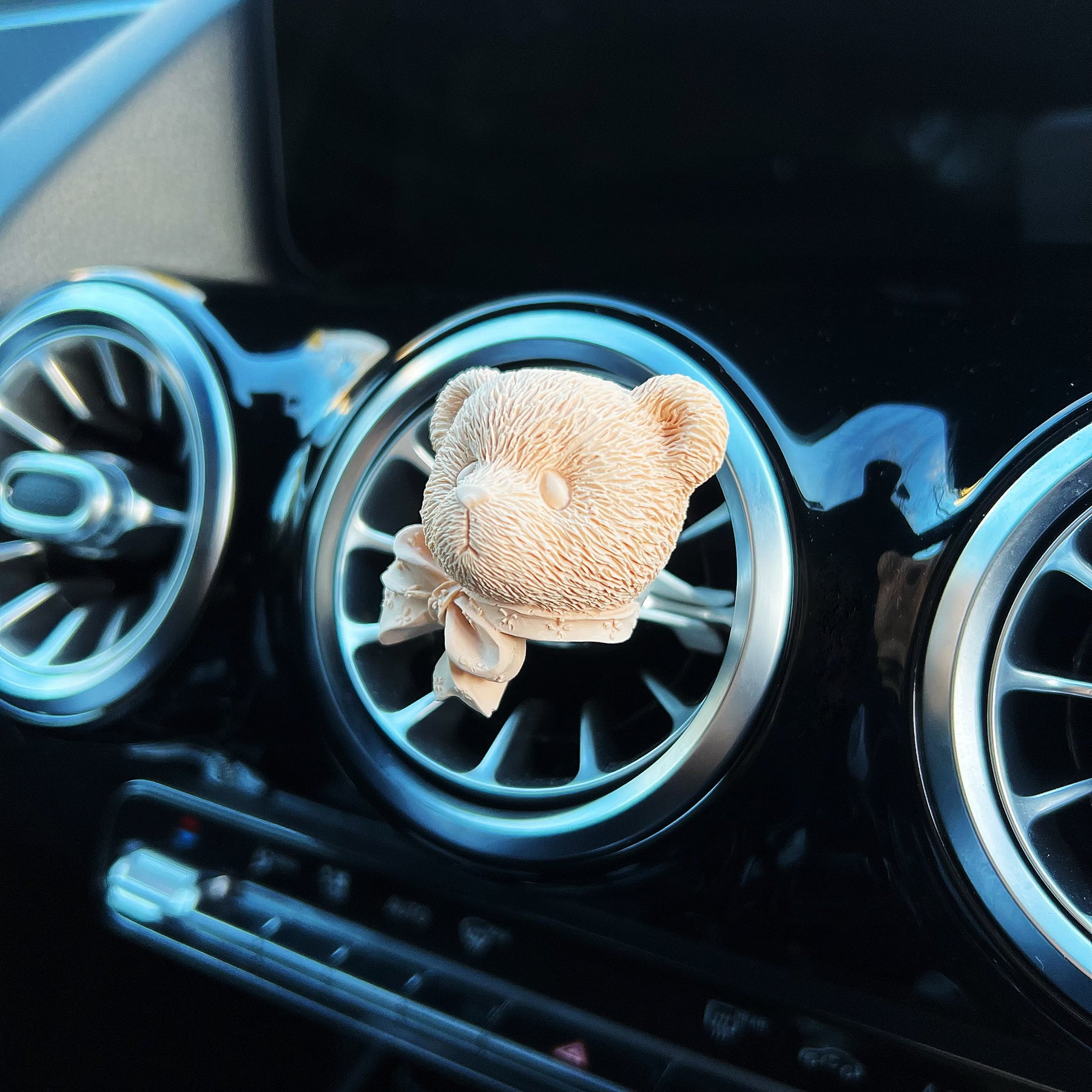 Teddy Bear Head Air Freshener - Car Vent Clip | LMJ Candles