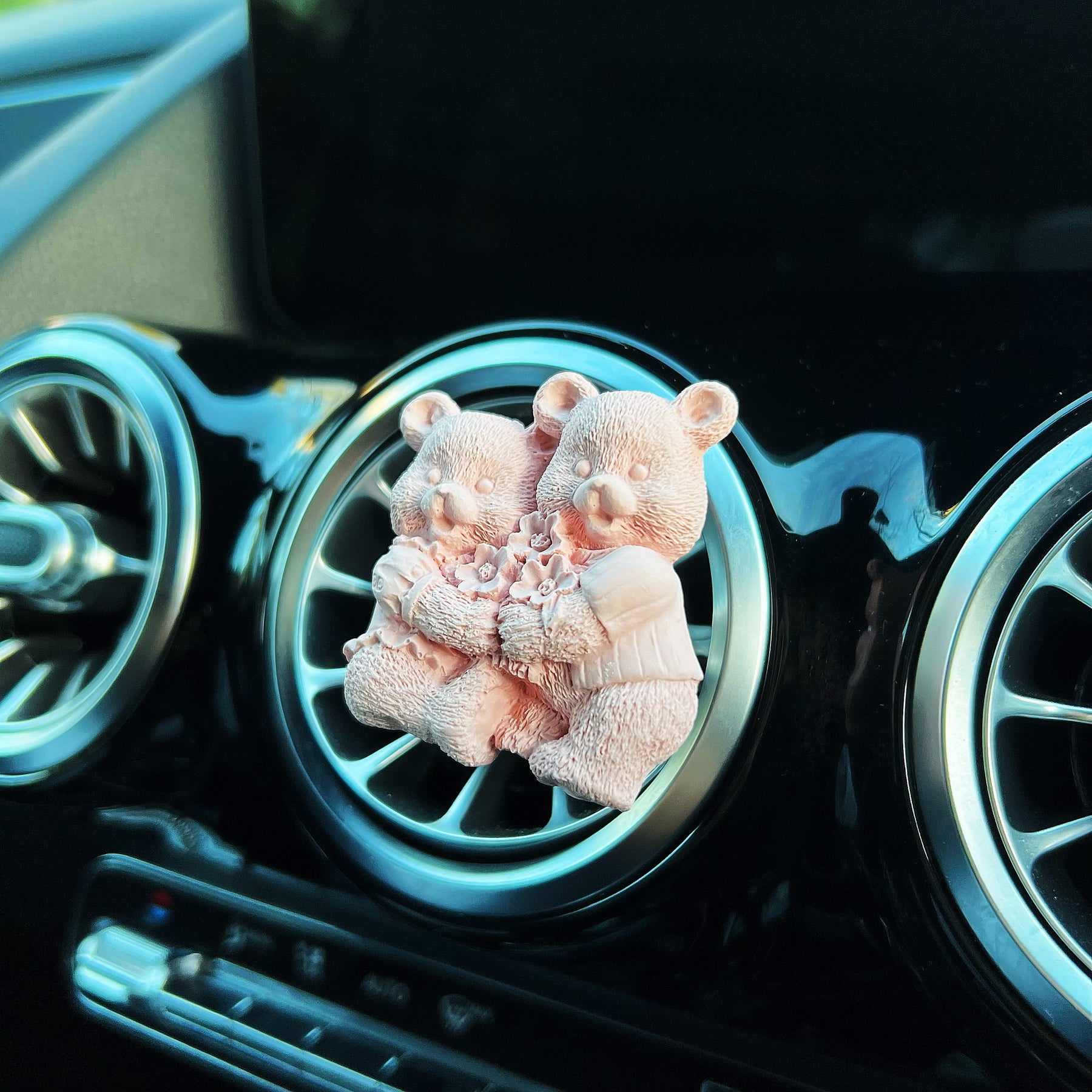 Teddy Bear Family Car Air Freshener - Car Vent Clip | LMJ Candles