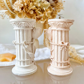 Handmade Flower Roman Column Home Décor - LMJ Candles