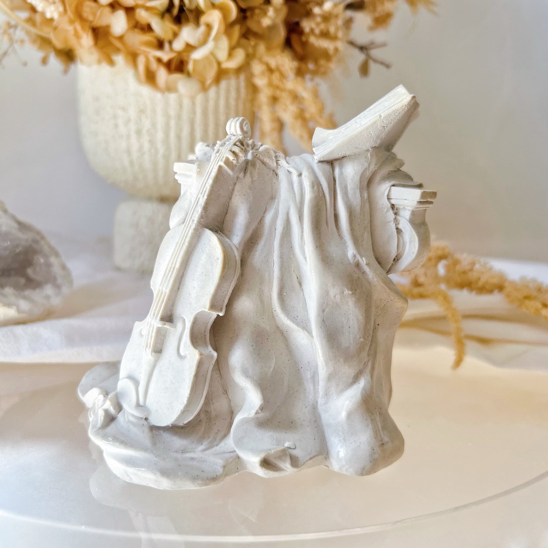 Handcrafted Violin Roman Column Pen Holder - LMJ Candles