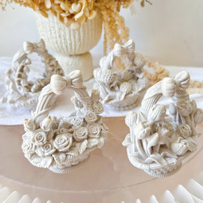 Handmade Flower Basket Home Décor - LMJ Candles