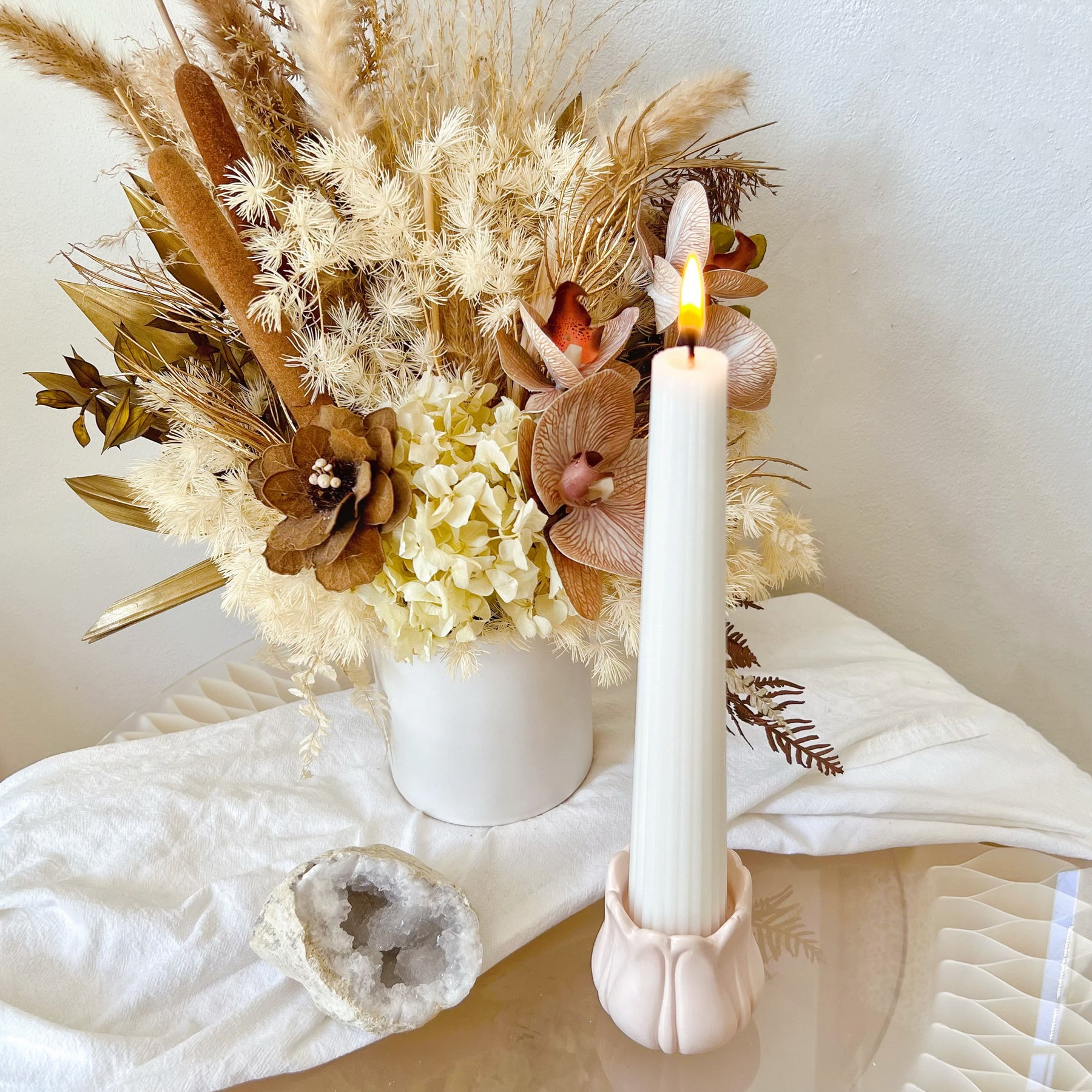 Handcrafted Tulip Flower Candle Holder | LMJ Candles