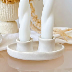 Handmade Minimalistic Duo Taper Candle Holder - LMJ Candles