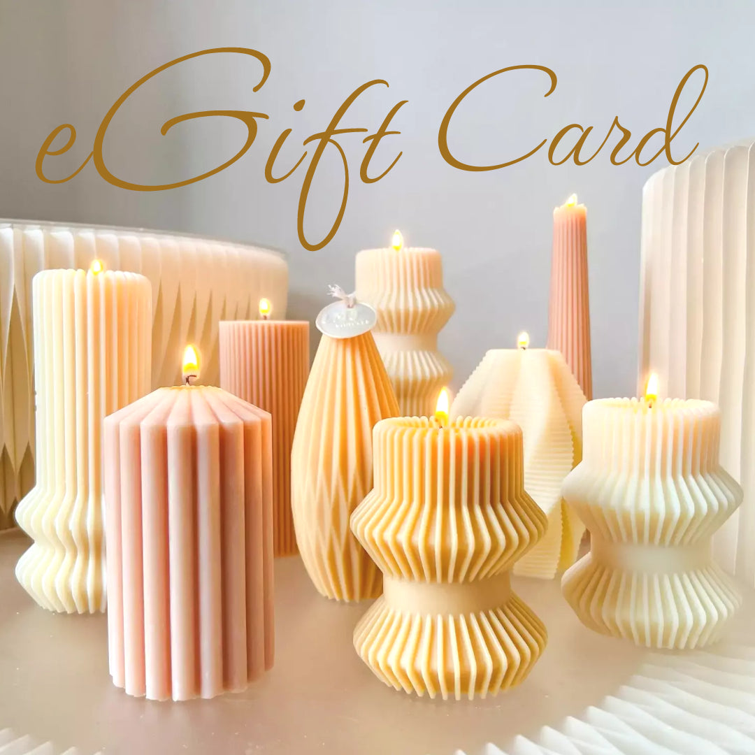 eGift Card From LMJ Candles, select their own handcrafted soy wax candles, homeware, air fresheners and more
