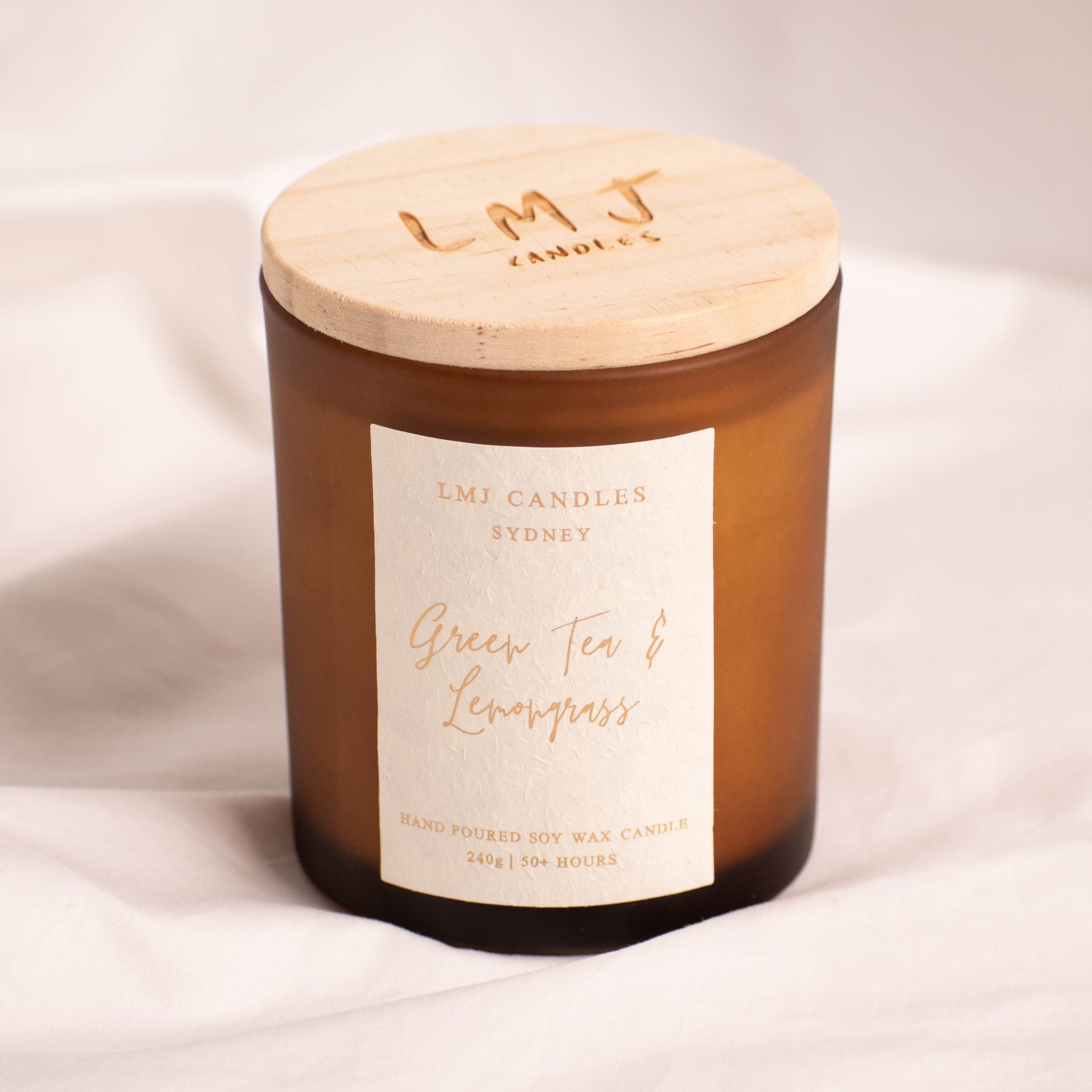 Green Tea Lemongrass Candle - Natural Soy Candle | LMJ Candles