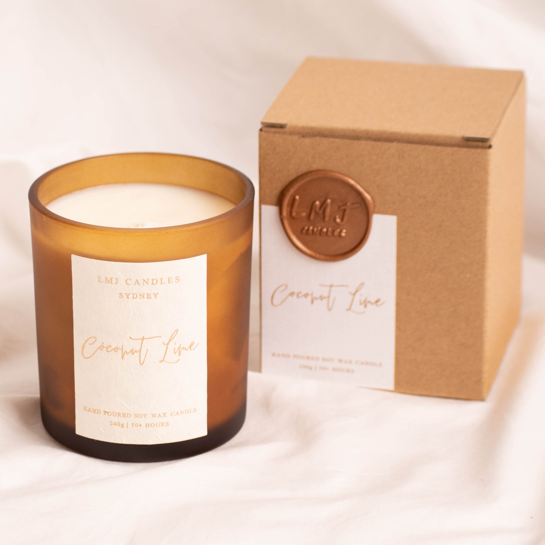 Coconut Lime Natural Soy Candle | LMJ Candles