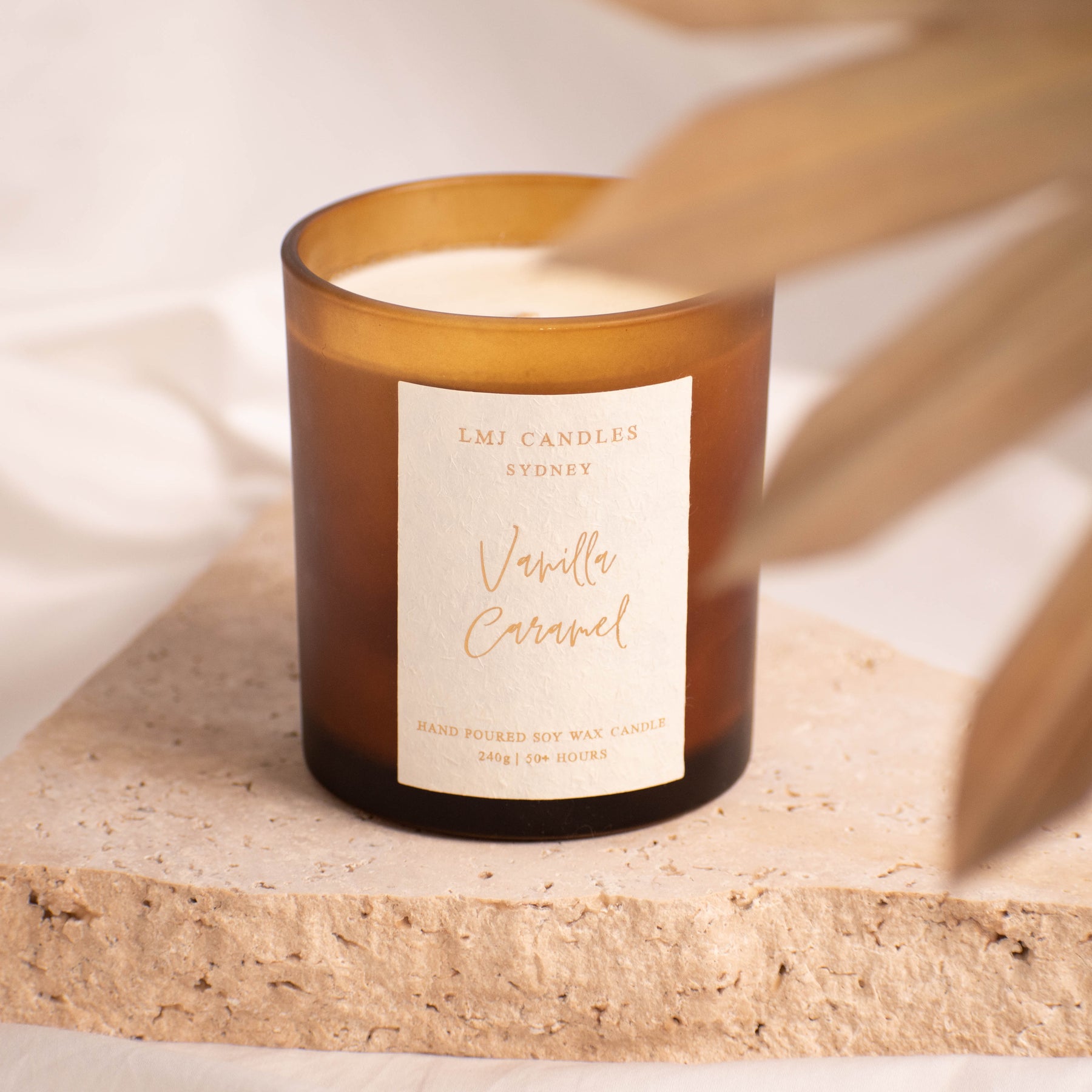 Vanilla Caramel Candle - Natural Soy Candle | LMJ Candles