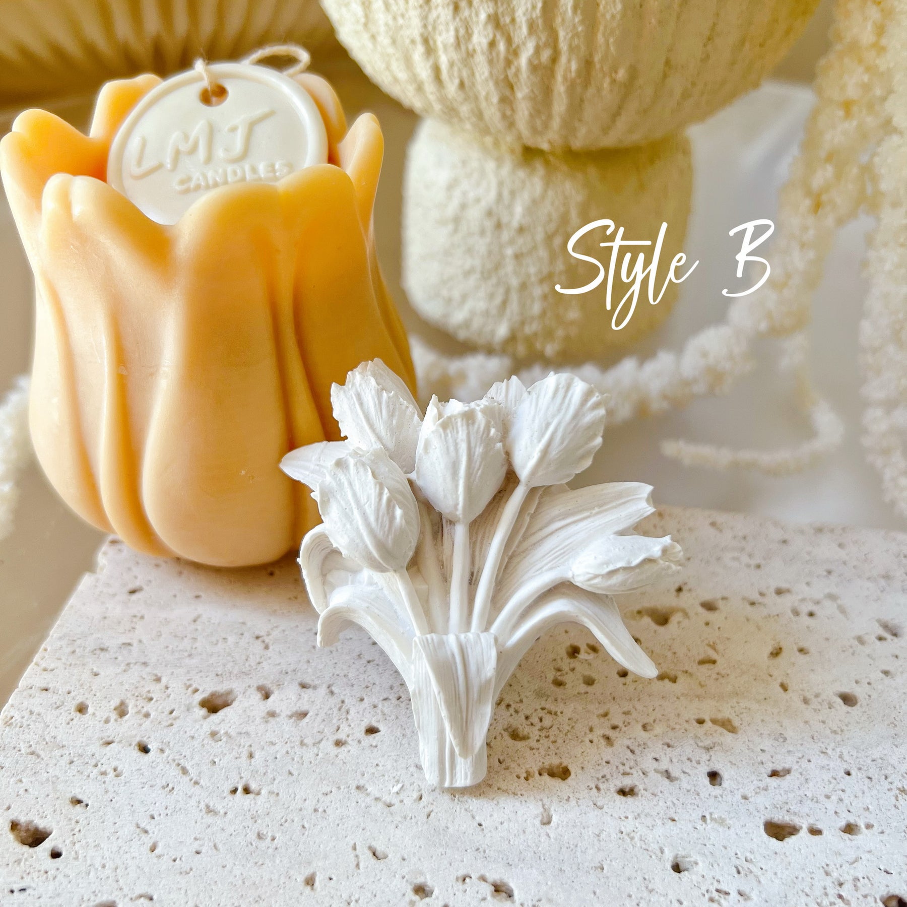 Tulip Bunch Air Freshener - Car Vent Clip | LMJ Candles