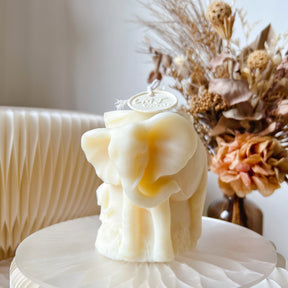 Elephant Shaped Scented Soy Pillar Candle - Animal Candle LMJ Candles