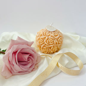 Rose Ball Scented Soy Candle - Wedding Gift Idea | LMJ Candles