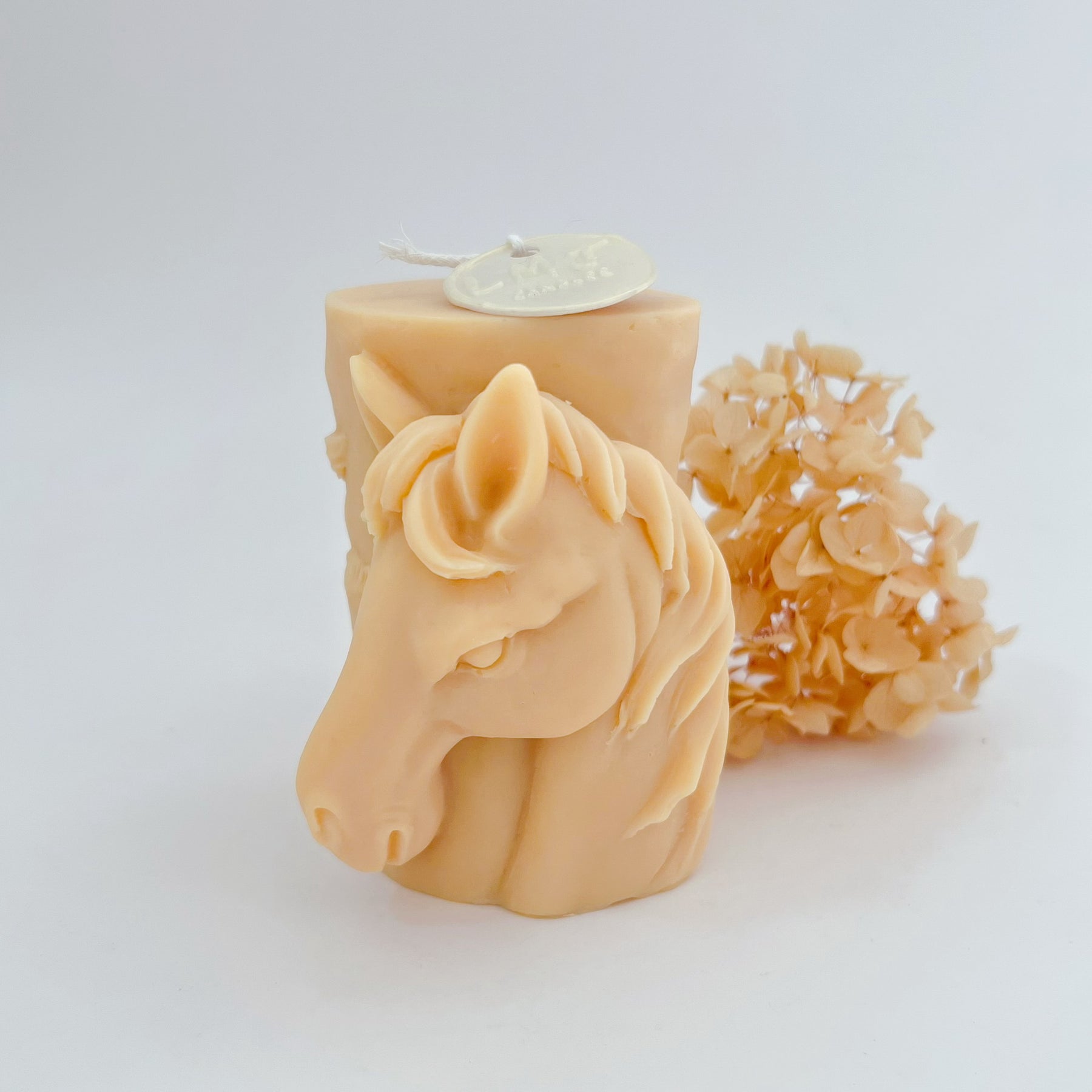 Horse Shaped Scented Soy Pillar Candle - Animal Candle | LMJ Candles