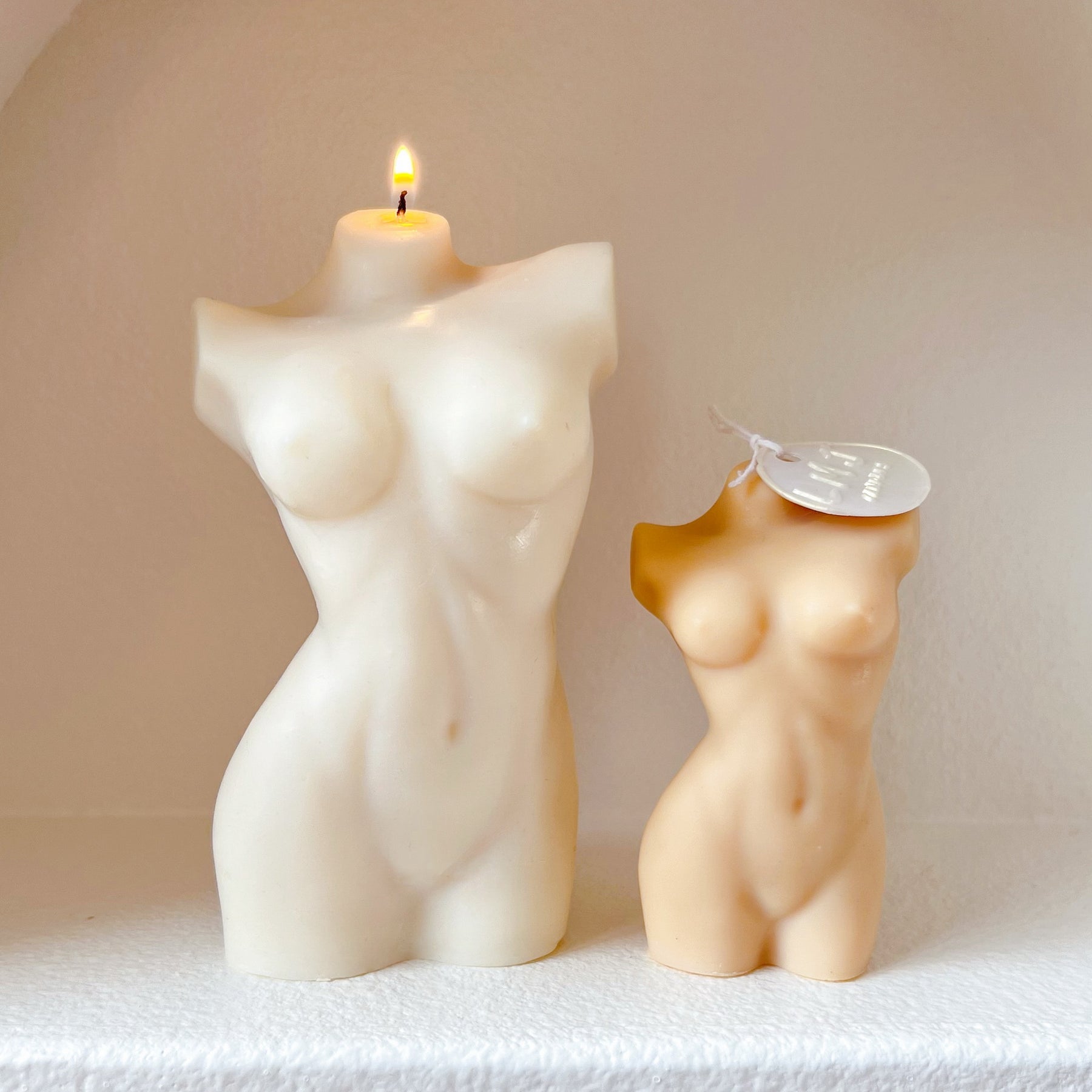 Female Torso Scented Soy Candle - Naked Body Candle | LMJ Candles