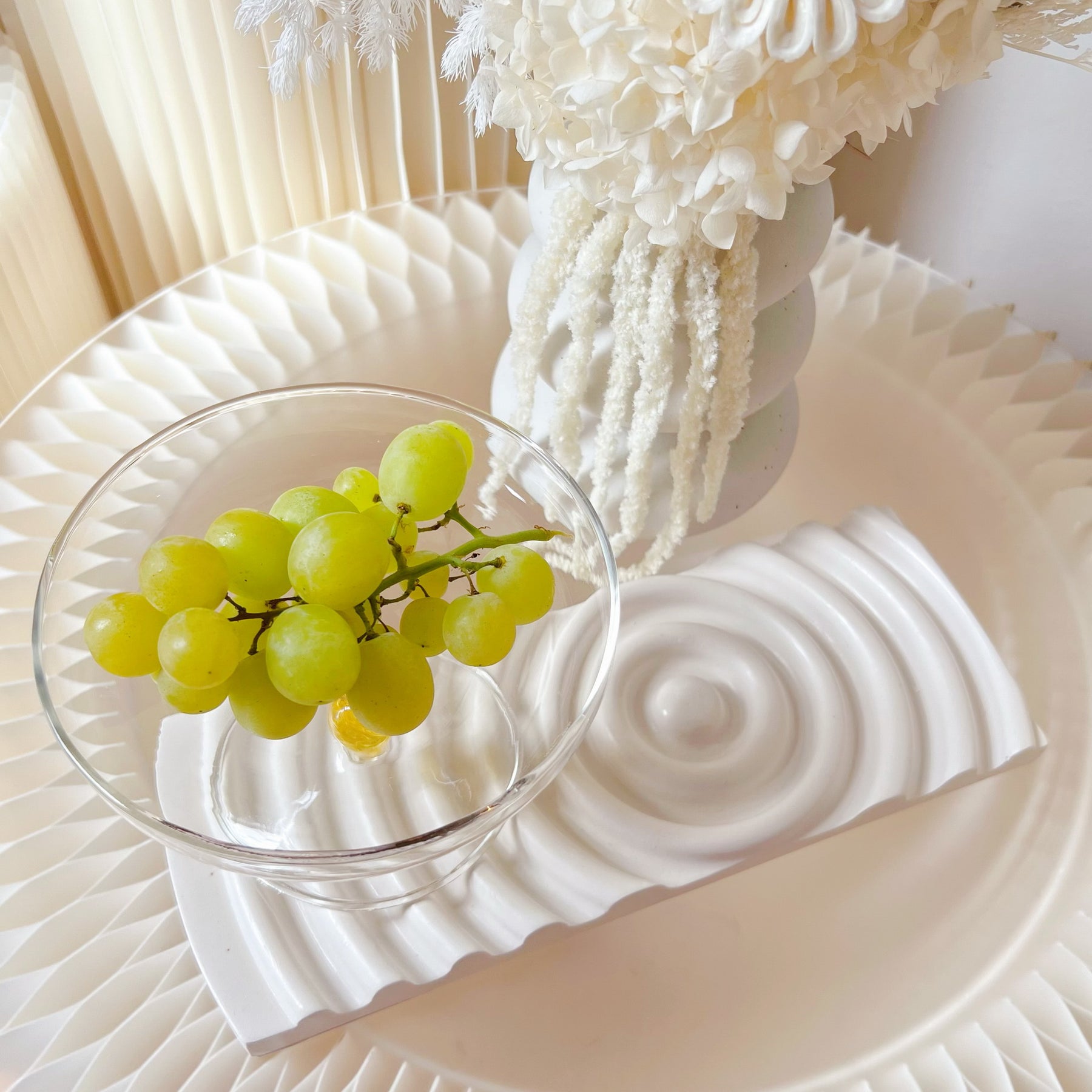 Handcrafted Rectangular Wave Serving Tray | LMJ Candles
