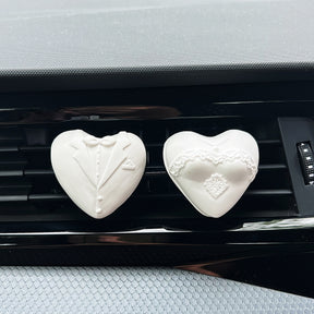 Bride & Groom Car Air Freshener Set of 2 - Car Vent Clip | LMJ Candles
