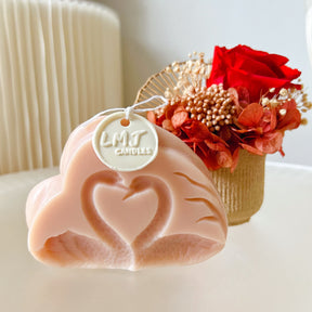 Swan Scented Soy Candle - Valentine's Day Gift | LMJ Candles