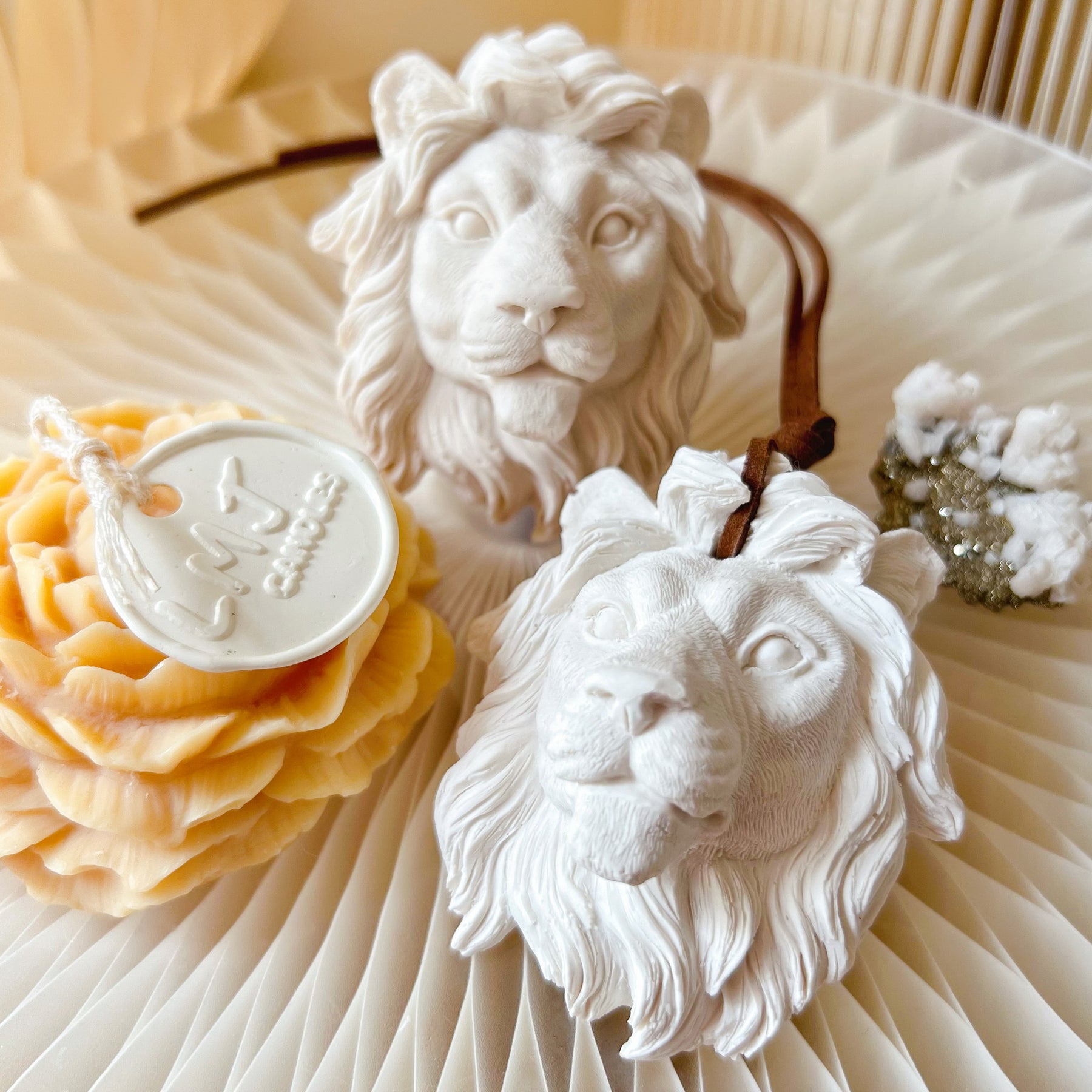 Lion Bust Air Freshener - Car Vent Clip Hanging Diffuser | LMJ Candles