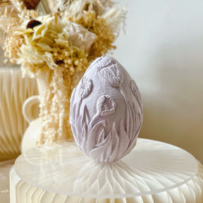 Handmade Carved Tulip Egg Home Décor | LMJ Candles