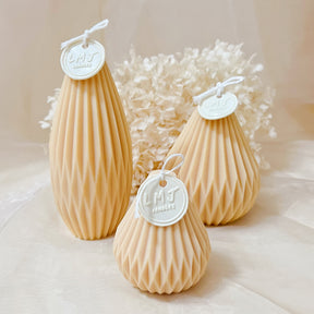 Lantern Scented Soy Pillar Candle - Pear Shaped Candle | LMJ Candles