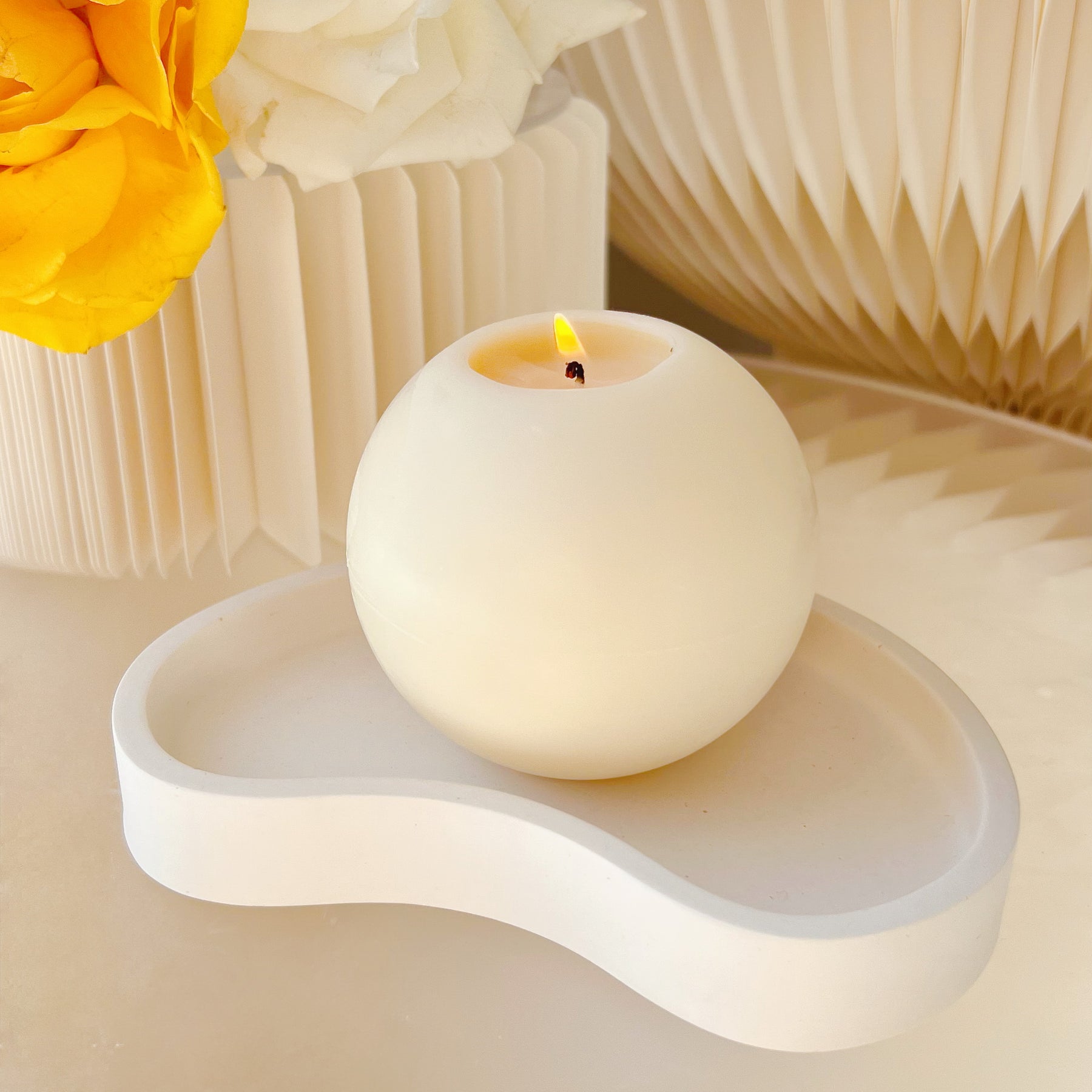 Handcrafted Minimalistic Candle Tray | LMJ Candles