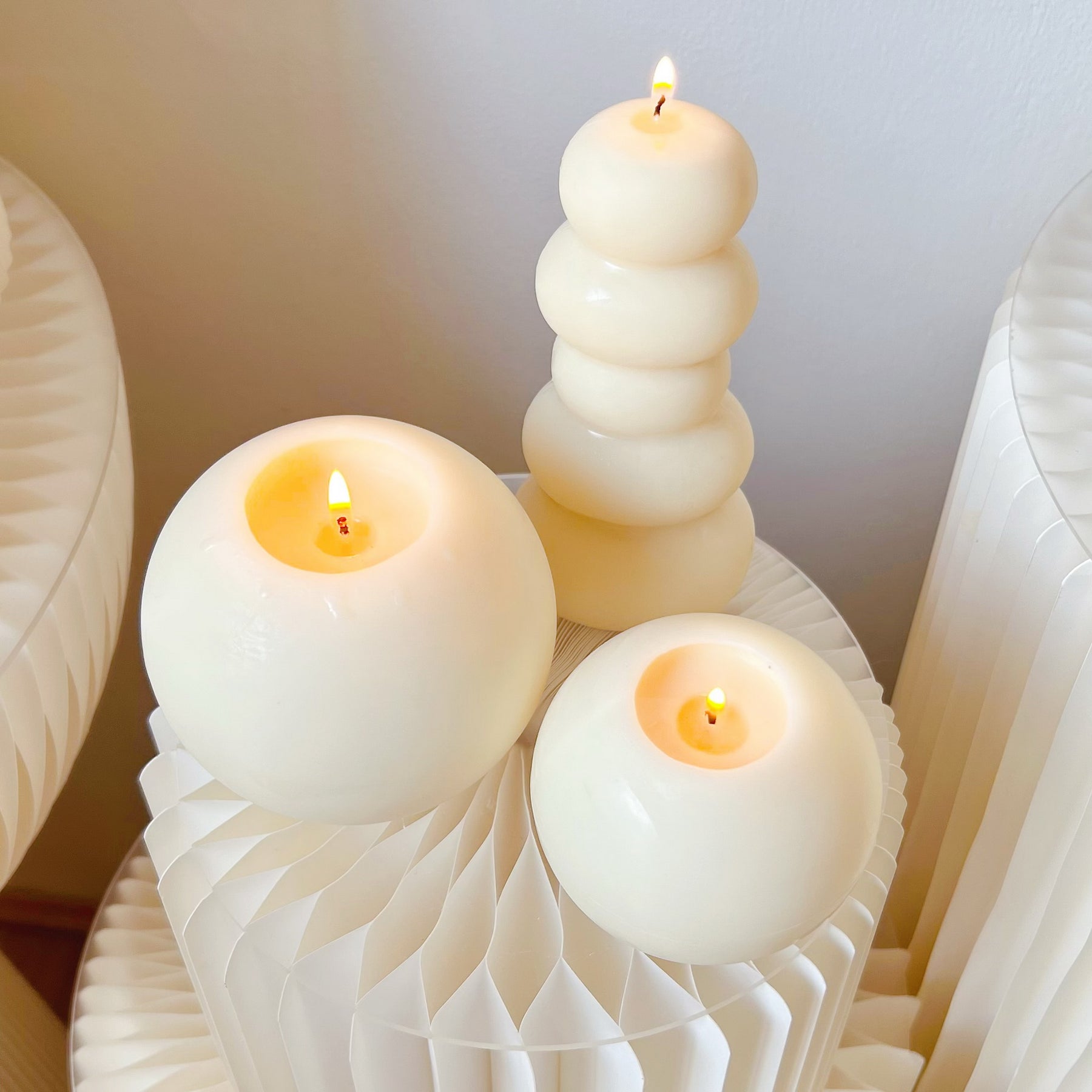 Dreamy Scents & Thoughtful Gift - Pebble Pillar Candle | LMJ Candles