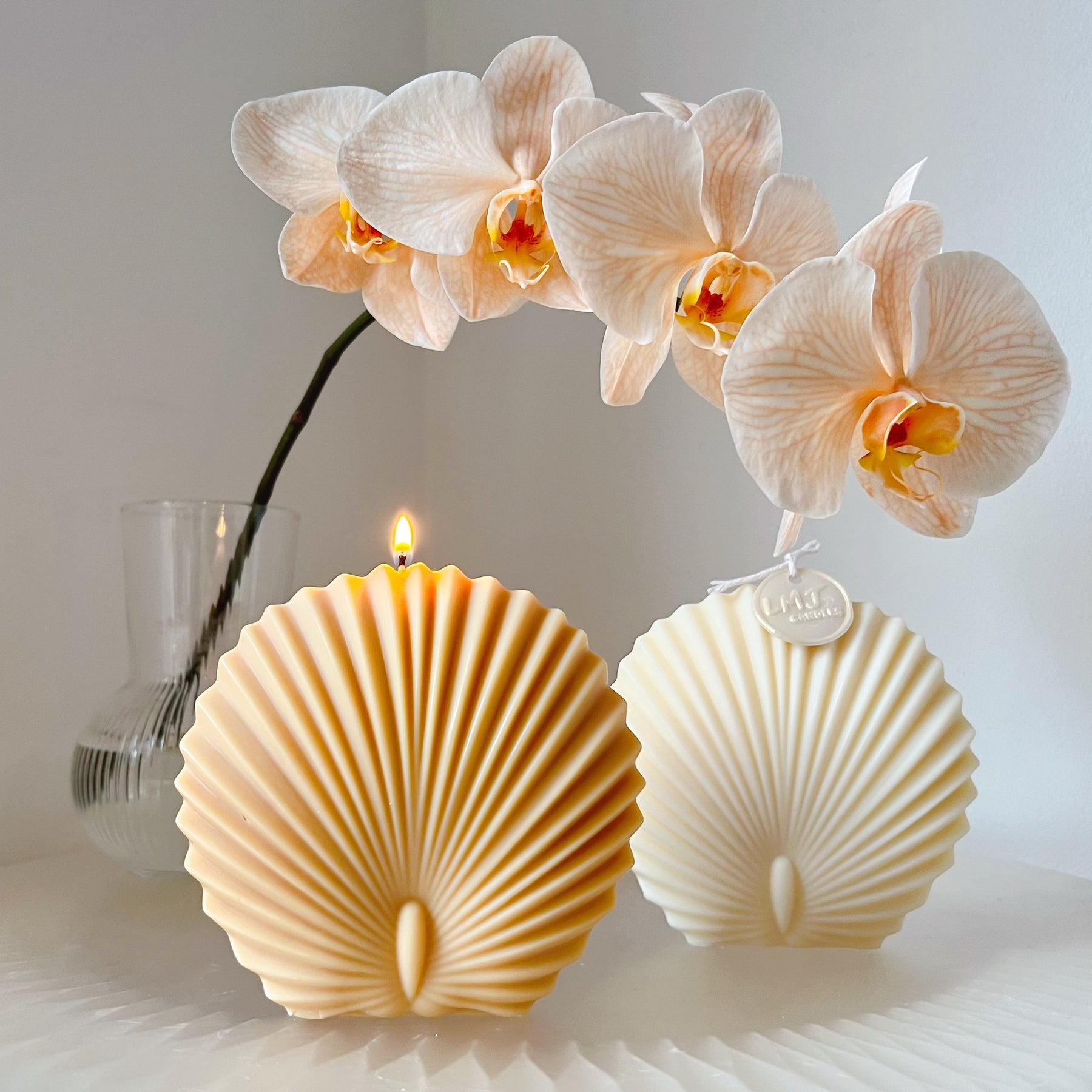 Australian Made Home Décor: Palm Leaf Sculptural Candle | LMJ Candles