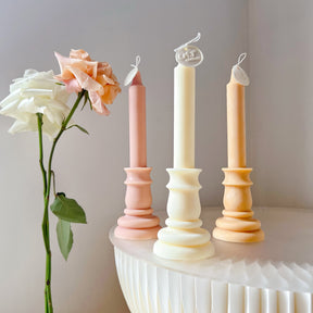 Elegant Church Candle - Retro Scented Soy Pillar Candle | LMJ Candles