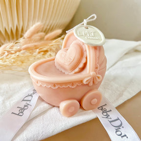 Vintage Baby Pram - Doll Stroller Scented Soy Candle | LMJ Candles