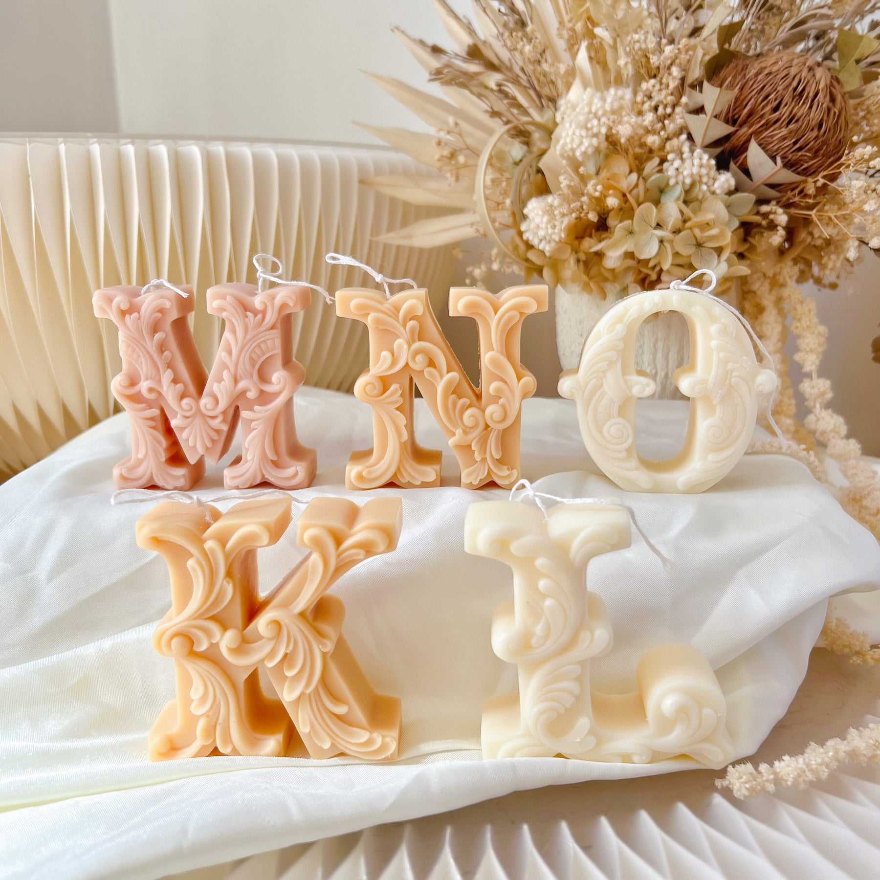 Vintage Alphabet Letter Candle - Personalized Gift Idea | LMJ Candles