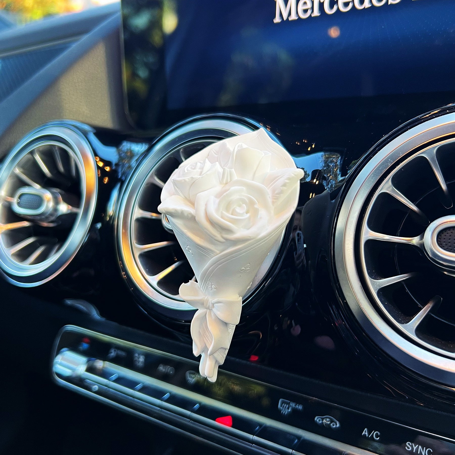 Flower Bouquet Air Freshener - Car Vent Clip | LMJ Candles