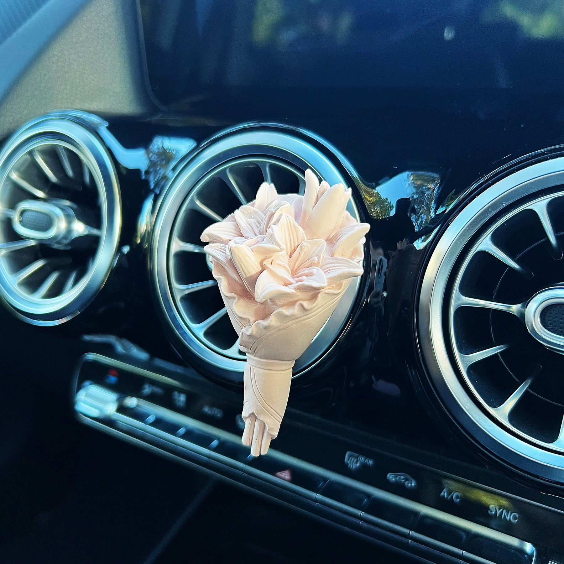 Flower Bouquet Air Freshener - Car Vent Clip | LMJ Candles