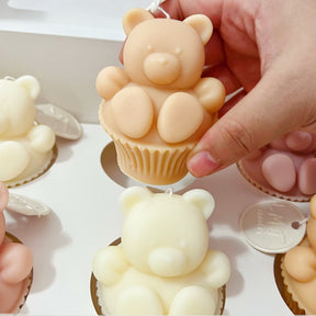 Teddy Bear Cupcake Scented Soy Candle - Newborn Gifts | LMJ Candles