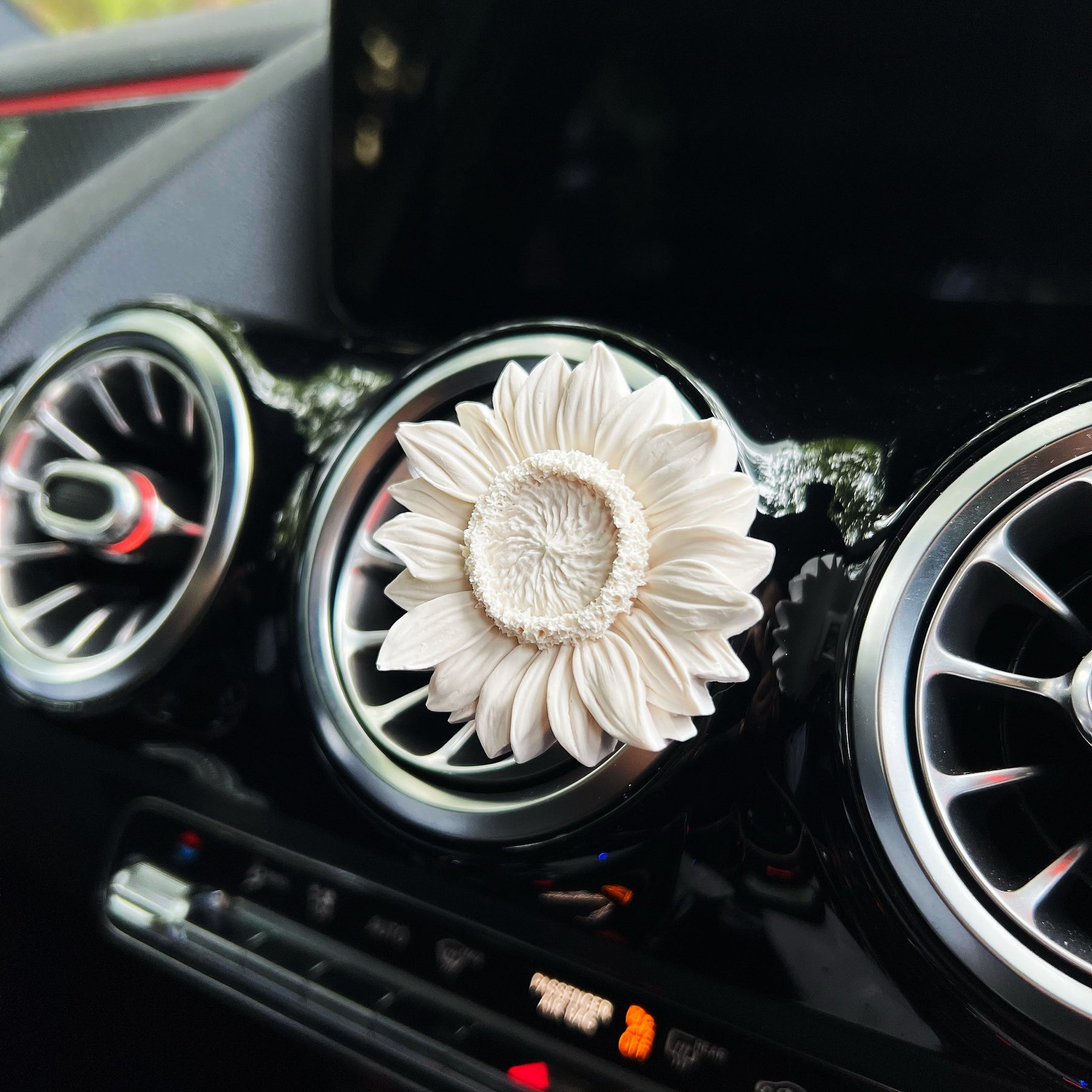 Sunflower Blossom Air Freshener Car Vent Clip Hanging Diffuser | LMJ Candles