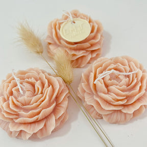 Australian Made Wedding Favours - Peony Flower Candle | LMJ Candles