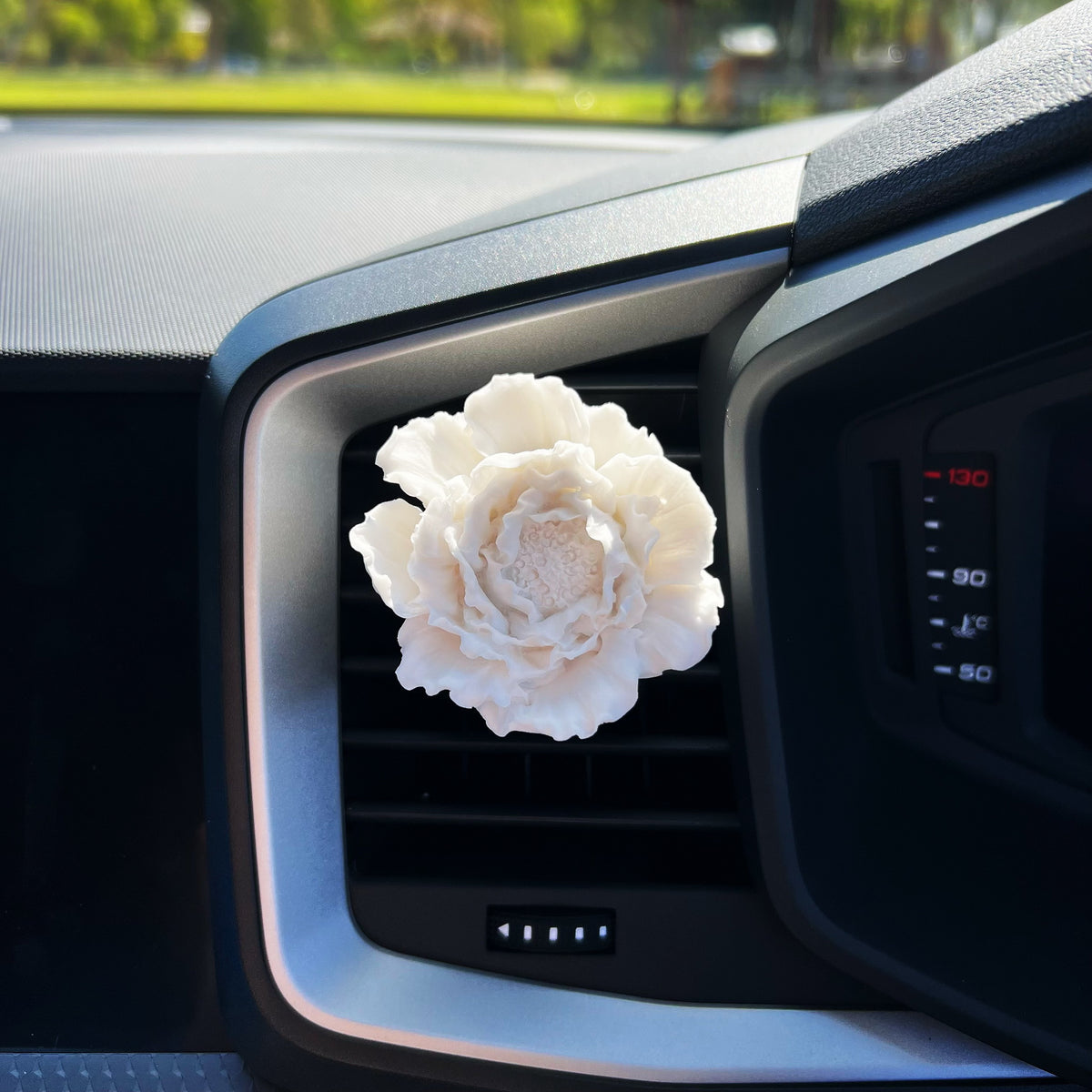 Peony Flower Air Freshener - Car Vent Clip | LMJ Candles